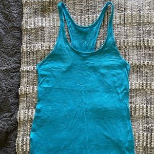 Blue Lululemon tank top